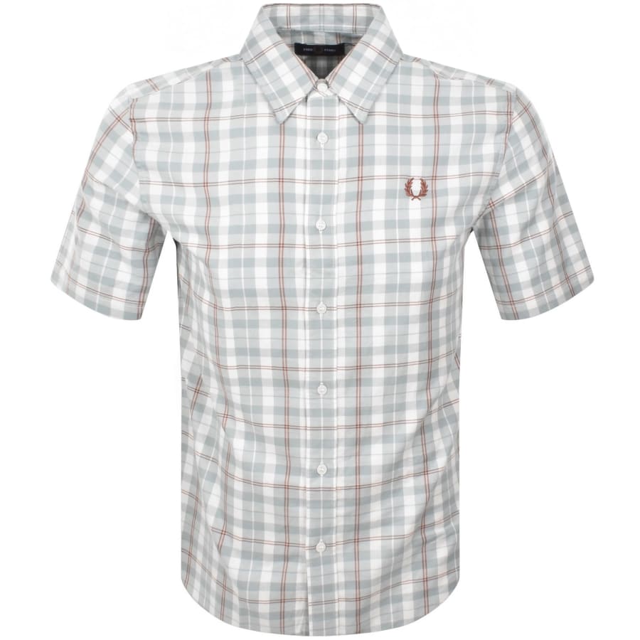 Fred Perry Oxford Short Sleeve Shirt White